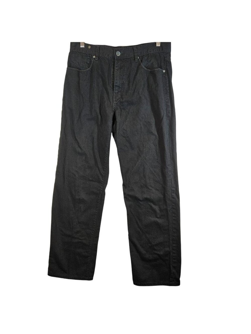 Calvin Klein Mens 34 x 32 Black Straight Leg Jeans retro casual hipster school
